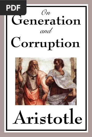 Cover of On Generation and Corruption