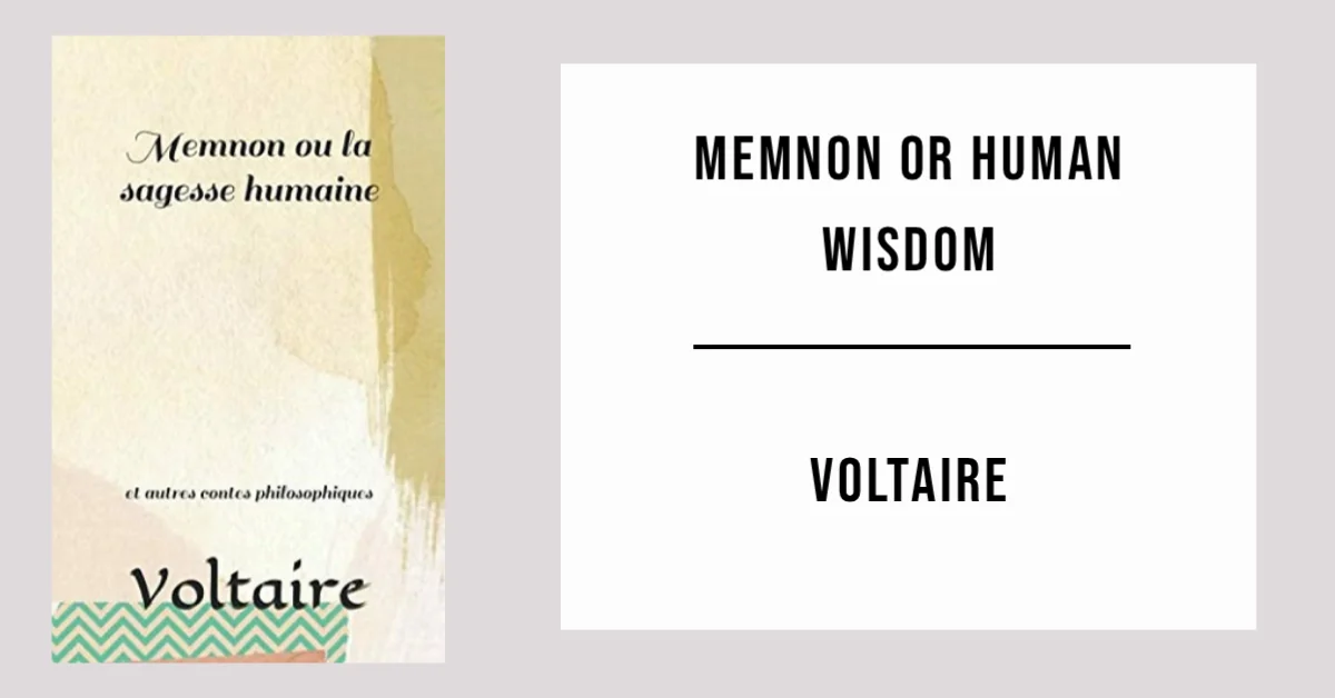 Memnon or Human Wisdom by Voltaire - Free PDF