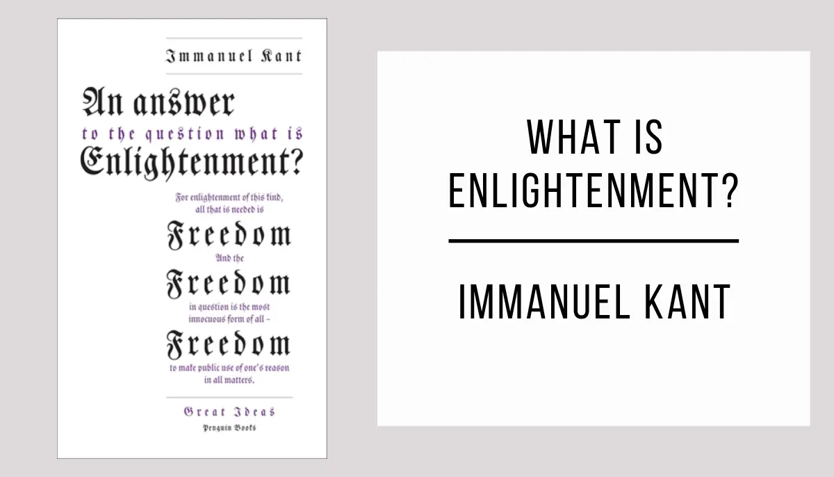 What Is Enlightenment? by Immanuel Kant