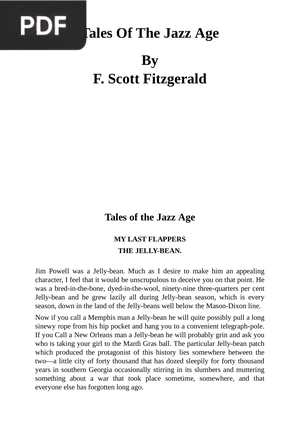 Tales of the Jazz Age