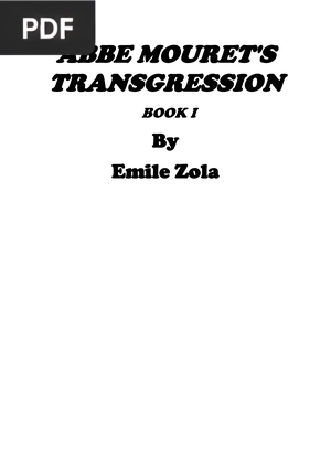 Abbe Mouret's Transgression