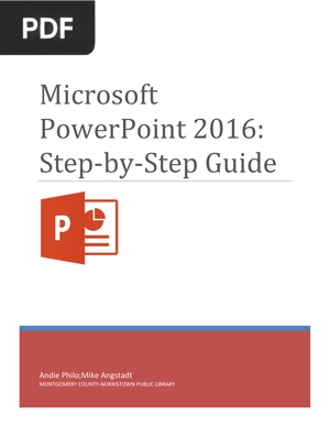 Microsoft PowerPoint 2016 Step by Step Guide