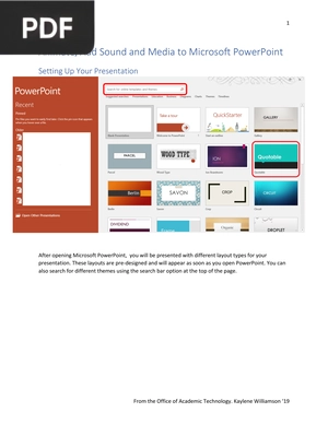 Animate Add Sound and Media to Microsoft PowerPoint