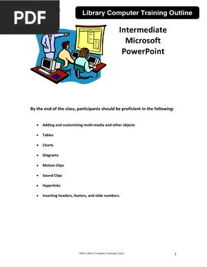 Intermediate Microsoft PowerPoint