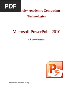 Microsoft PowerPoint 2010
