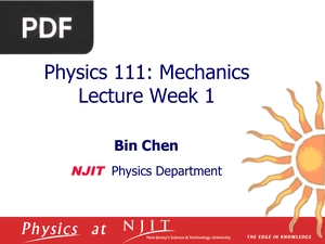 Mechanics Lecture (Presentation)