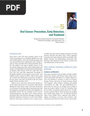Oral Cancer Prevention Early Detection and Treatment