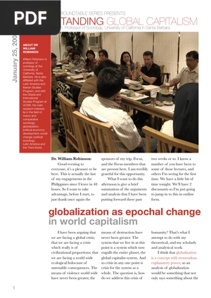 Understanding Global Capitalism