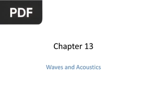 Waves and Acoustics (Presentation)
