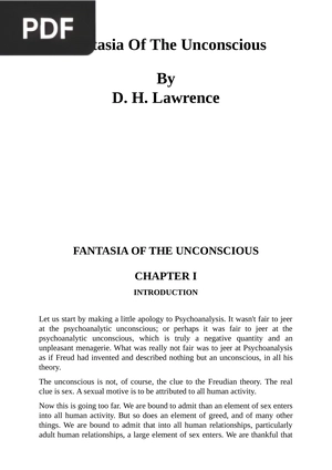 Fantasia of the Unconscious