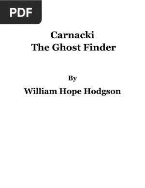 Carnacki, the Ghost-Finder
