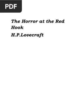 The Horror at Red Hook