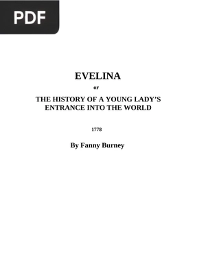 Evelina, Or, The History of a Young Lady's Entrance Into the World