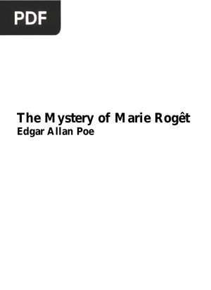 The Mystery of Marie Rogêt