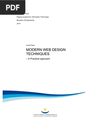 Modern web design techniques