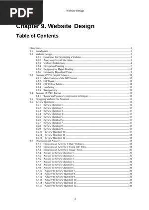 Chapter 9. Website Design