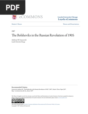 The Bolsheviks in the Russian Revolution of 1905