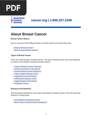 About Breast Cancer