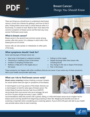 Breast Cancer. Things You Should Know (Article)