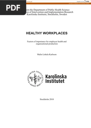Healthy workplaces