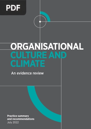 Organisational culture and climate