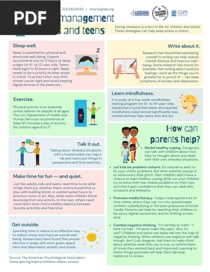 Stress management for kids and teens (Article)