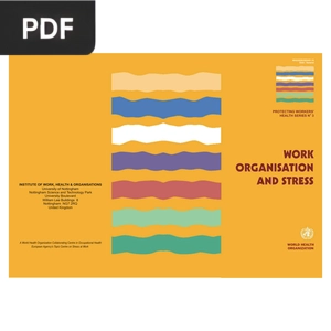 Work organisation and stress