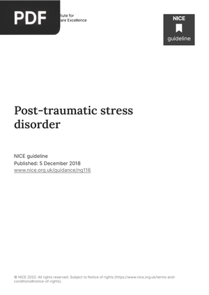 Post-traumatic stress disorder