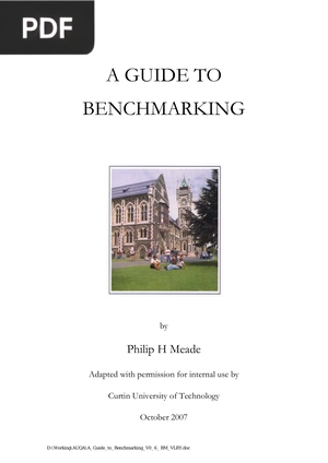 A guide to benchmarking