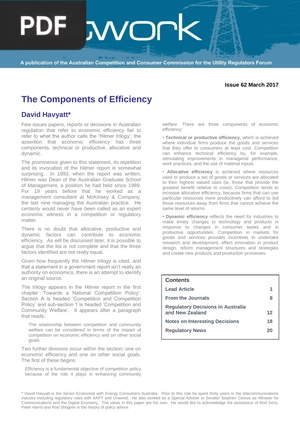 The Components of Efficiency