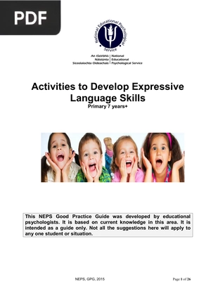Activities to Develop Expressive Language Skills - Primary 7 years+
