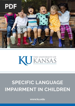 Specific language impairment in children