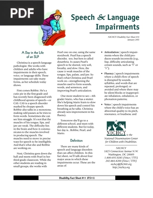 Speech & Language Impairments (Article)