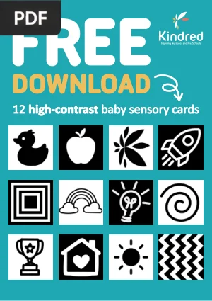 12 High-Contrast Baby Sensory Cards