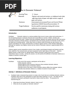 What Is Domestic Violence (Article)