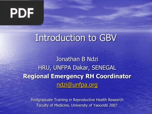 Introduction to GBV (Presentation)