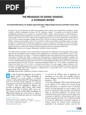 The Prevalence Of Dating Violence: A Systematic Review