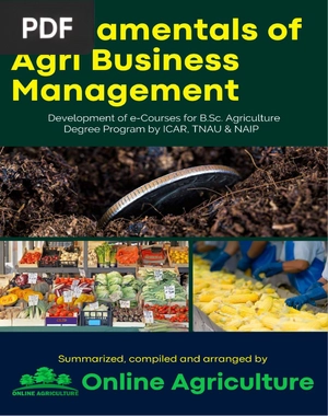 Fundamentals Of AgriBusiness Management ICAR E course