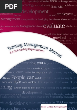 Training Management Manual for Civil Society Organizations