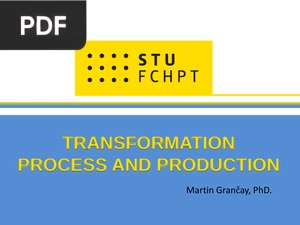 Transformation Process And Production (Presentation)