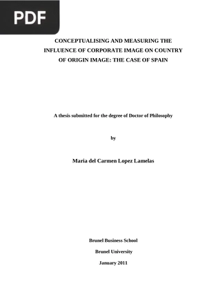 Conceptualising and measuring the influence of corporate image on country of origin image; the case of spain