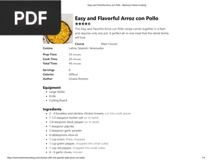 Easy and Flavorful Arroz con Pollo