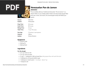 Venezuelan Pan de Jamon