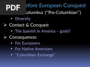 America before European Conquest (Presentation)