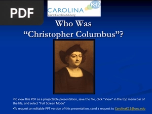 Who Was Christopher Columbus? (Presentation)