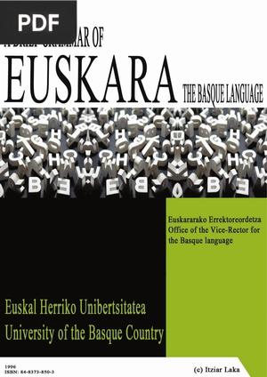 A brief grammar of euskara