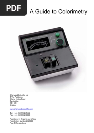 A Guide to Colorimetry