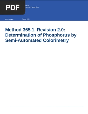 Determination of Phosphorus by Semi-Automated Colorimetry