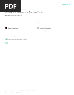 Thinking With Diagrams In Architectural Design