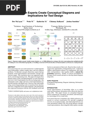 How Domain Experts Create Conceptual Diagrams and Implications for Tool Design